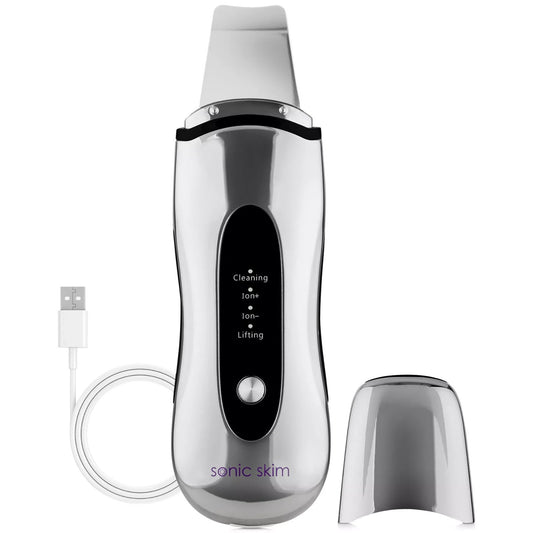 Michael Todd Beauty Sonic Skim 4-in-1 Ultrasonic Skin Spatula - Chrome, MSRP:99$