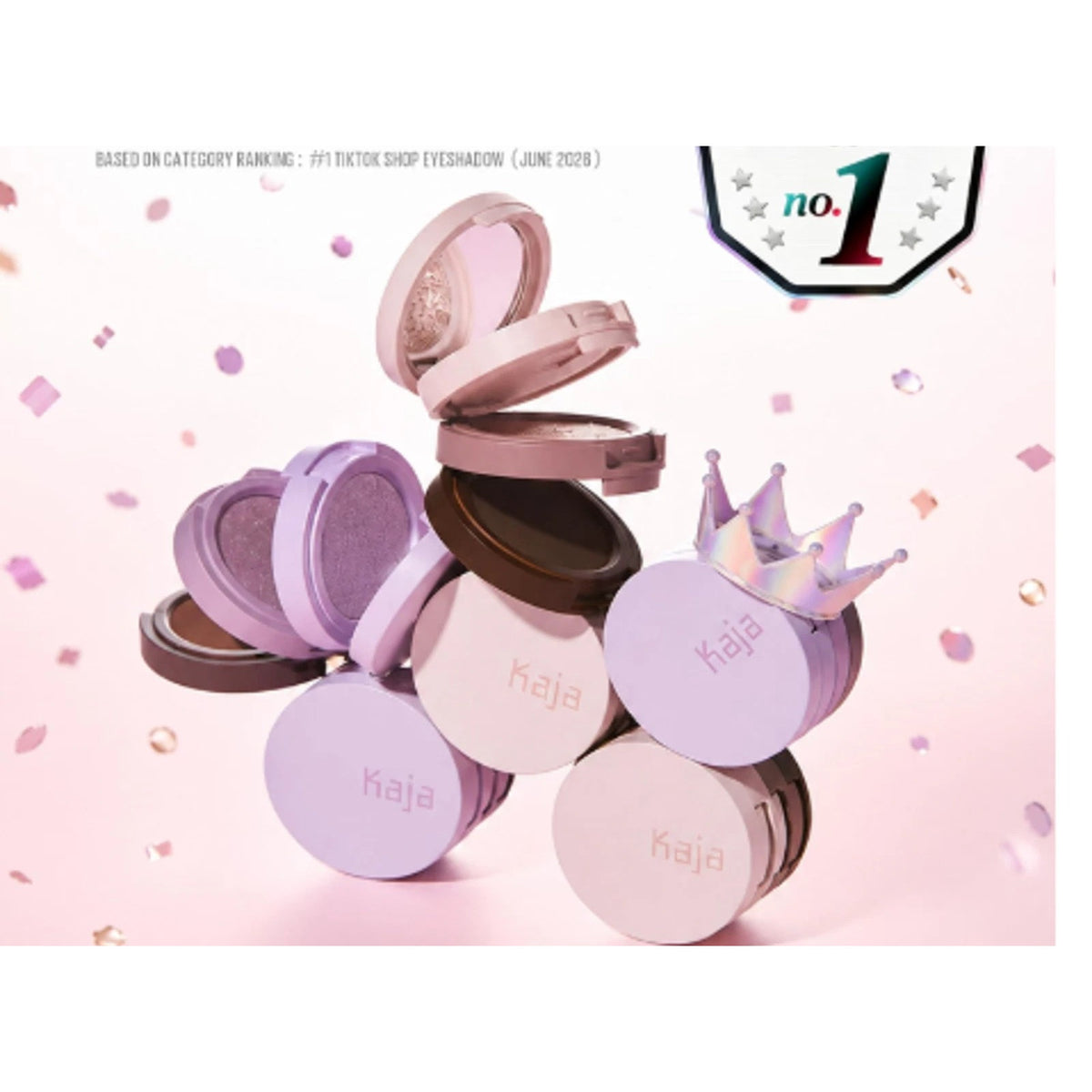 Kaja Beauty Bento Bouncy Eyeshadow Trio mini 0.14OZ 17 Mauve Bouquet, new in box
