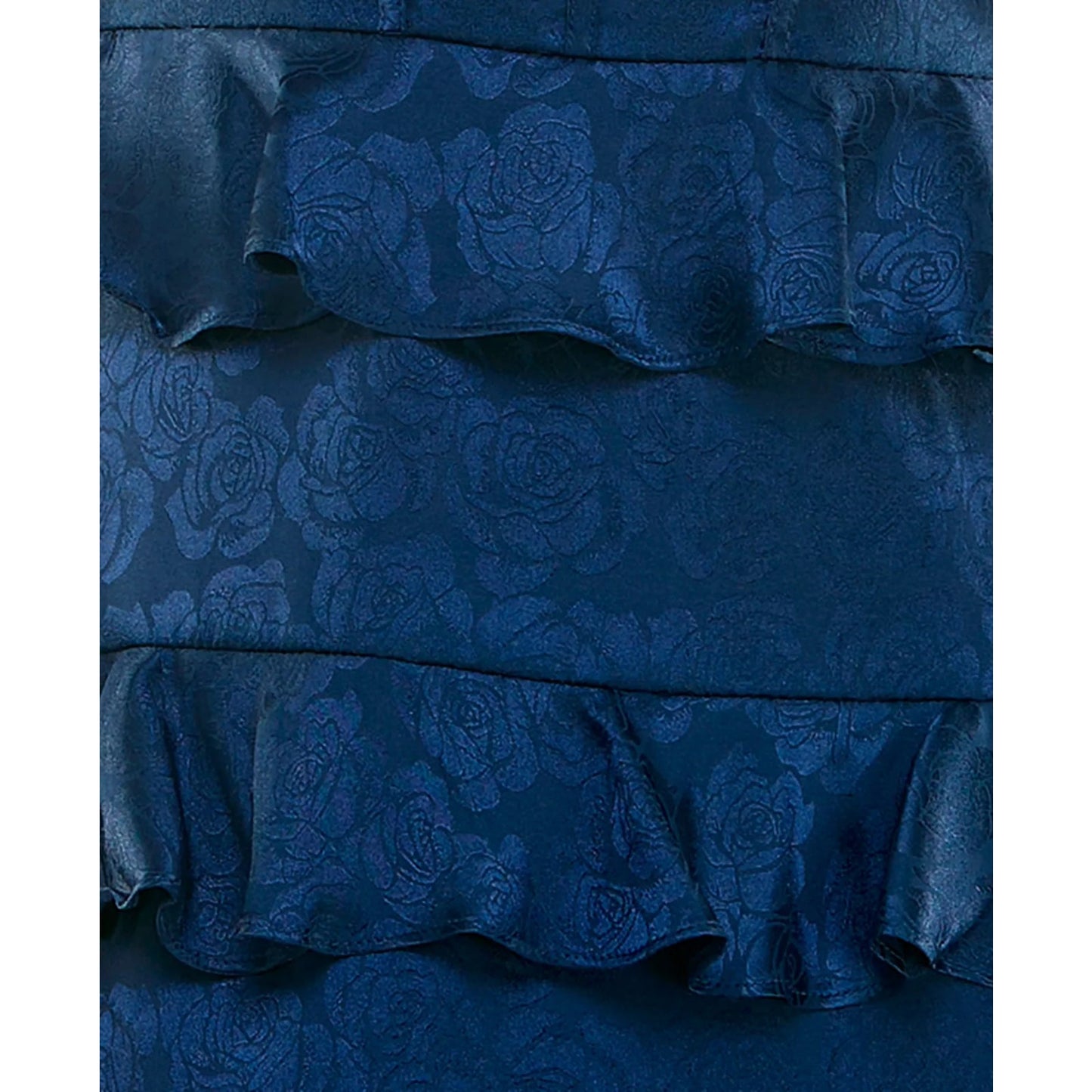 Vestido acampanado con estampado floral de salvia de B Darlin Junior - Azul marino-1/2, MSRP: 79$