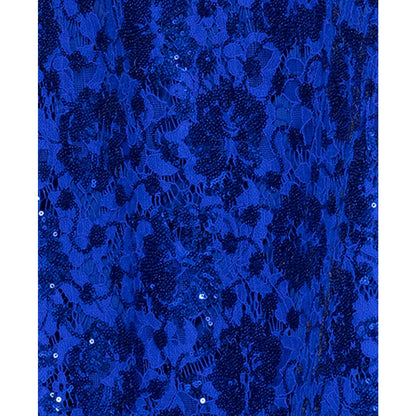 Betsy & Adam Women's Sequin Lace Sleeveless Gown - Royal, Size 10 , MSRP: 199$