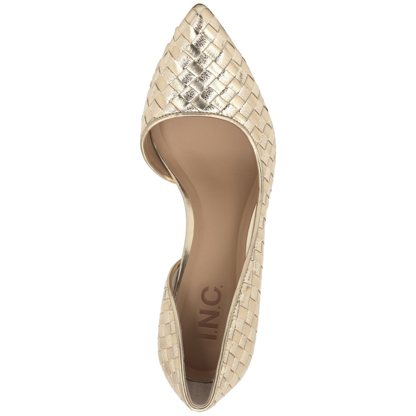INC International Concepts Women's Gold Kenjay d'Orsay Pumps Shoe Size 10