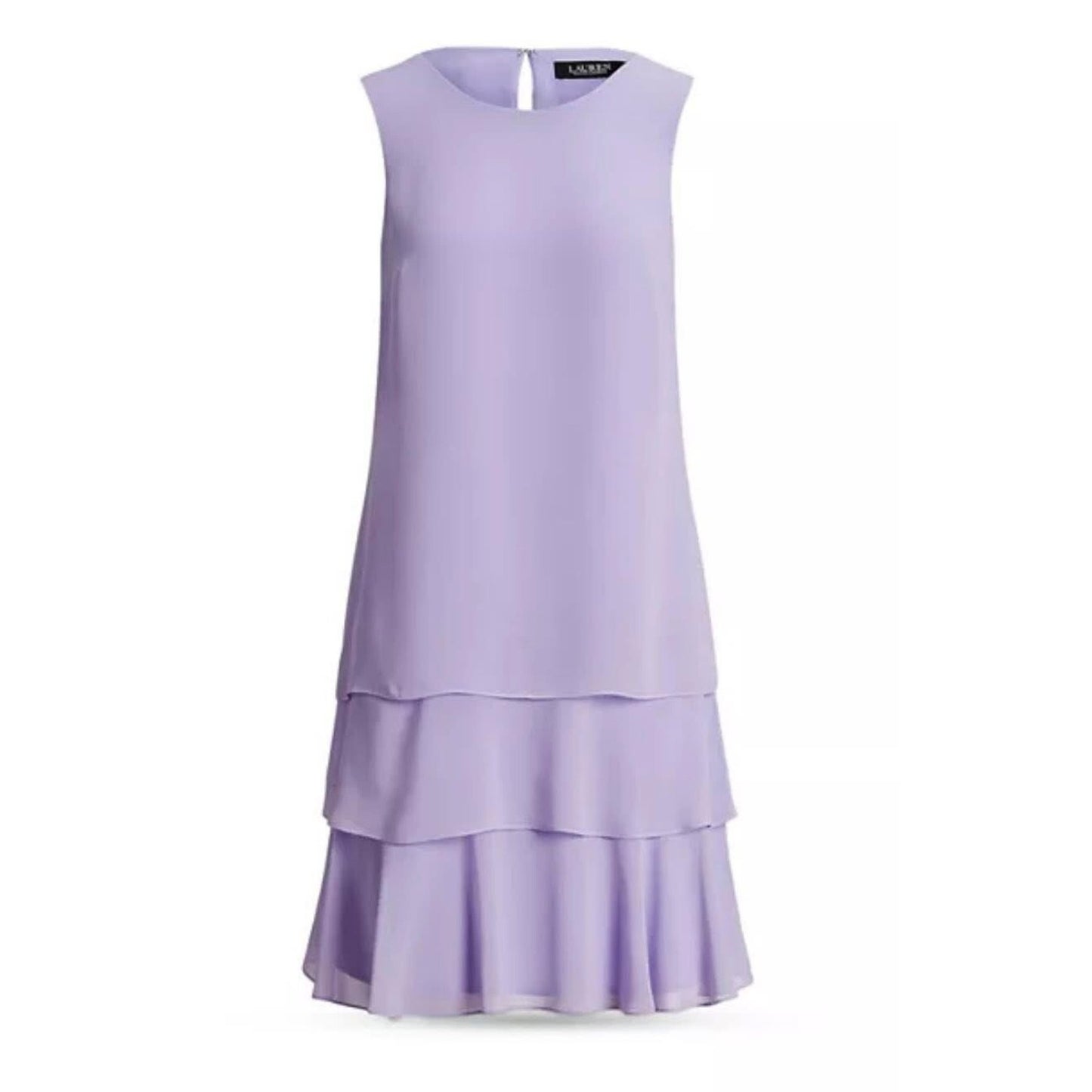 Vestido de mujer Lauren Ralph Lauren Georgette Shift, talla 6, con etiquetas