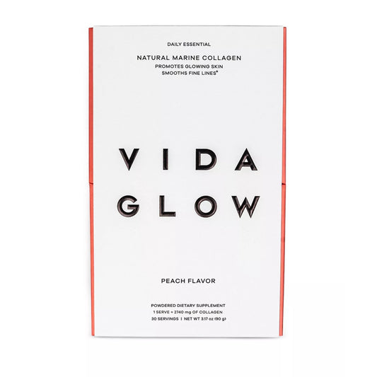 Vida Glow Natural Marine Collagen Dietary Supplement - peach