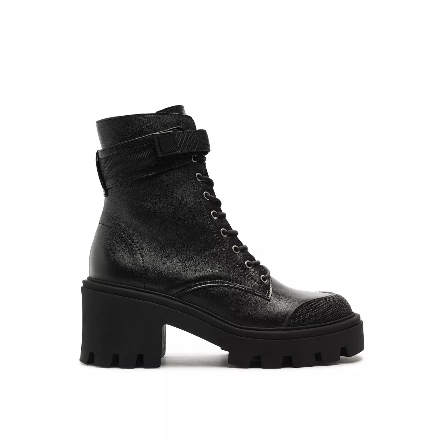 Schutz Women's Black Sarah Round Toe Boots, 8.5 B, NIB, MSRP : 238$