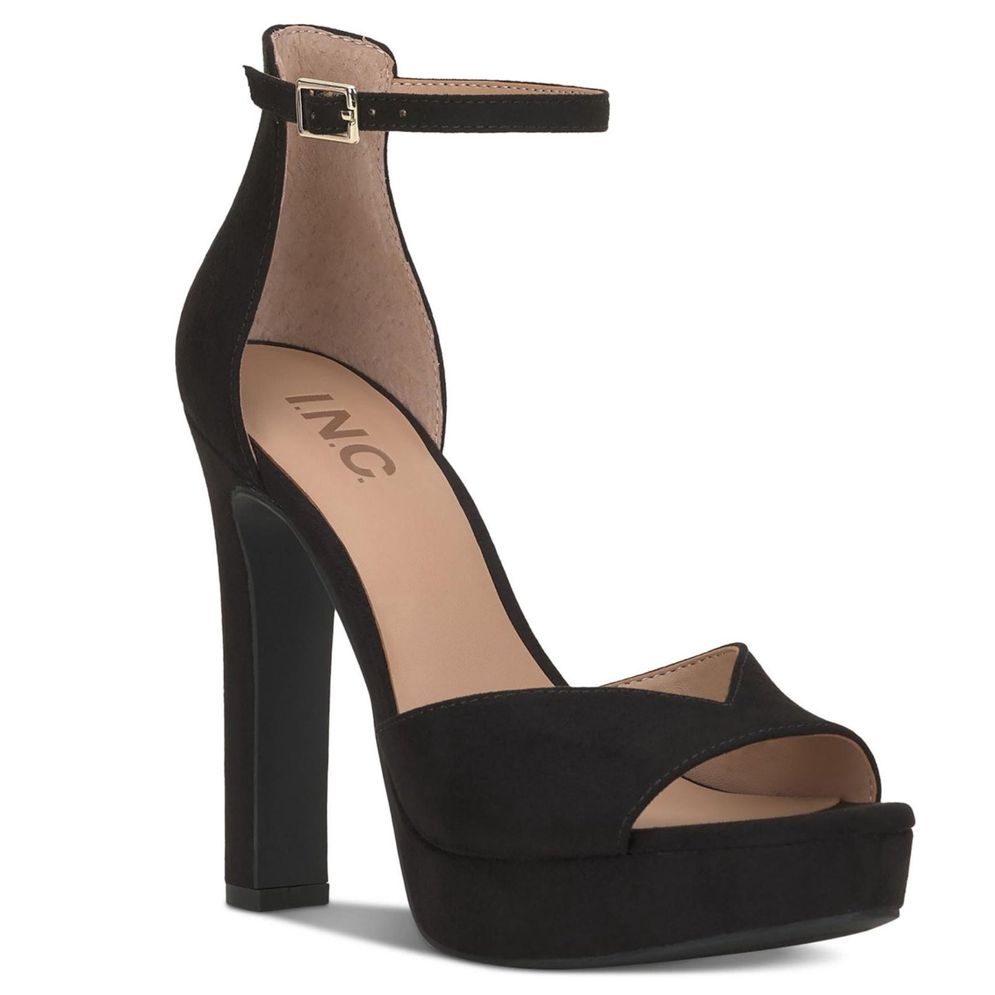 Guess Zapatos de tacón de bloque de charol negro Byra para mujer TALLA 8