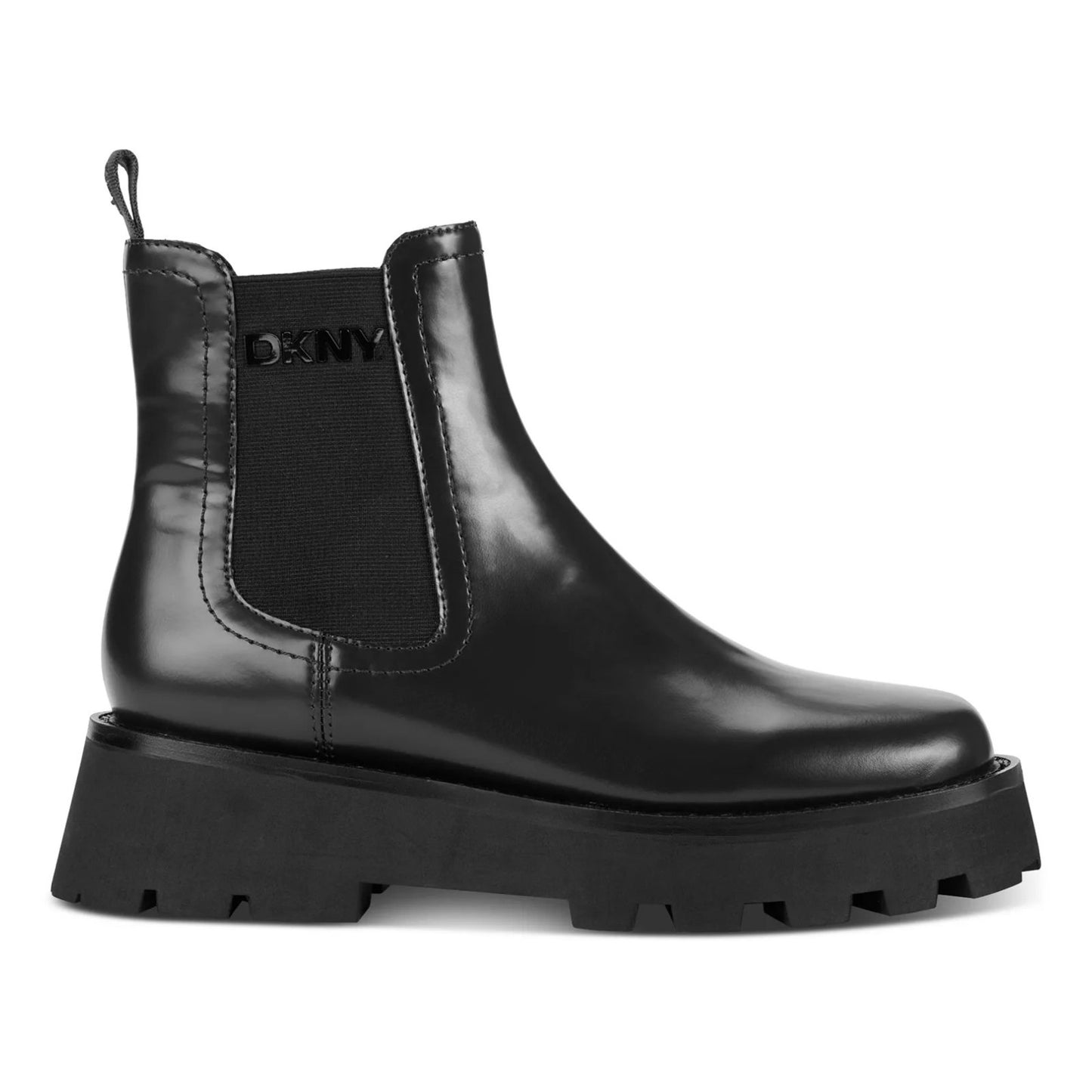 DKNY Women's Senni Chelsea Lug Boots Black Size 10, MSTP: 149$