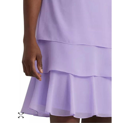 Vestido de mujer Lauren Ralph Lauren Georgette Shift, talla 6, con etiquetas
