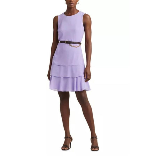 Woman's Dresses Lauren Ralph Lauren Georgette Shift Dress, Size 6 , NWT