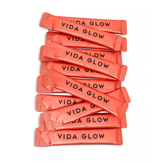 Vida Glow Natural Marine Collagen Dietary Supplement - peach