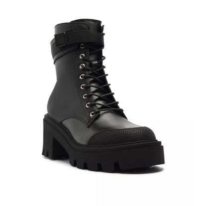 Schutz Women's Black Sarah Round Toe Boots, 8.5 B, NIB, MSRP : 238$