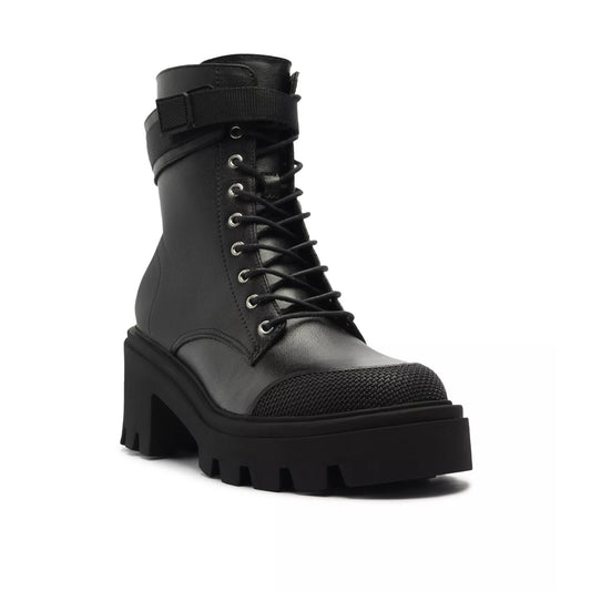 Schutz Women's Black Sarah Round Toe Boots, 8.5 B, NIB, MSRP : 238$